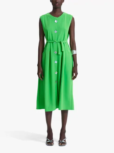 James Lakeland Button Front Dress - Green - Female