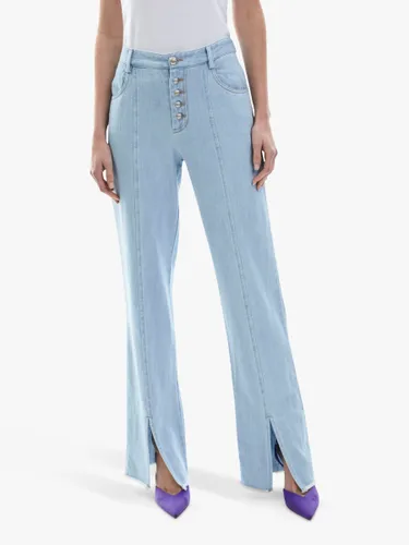 James Lakeland Front Split Denim Jeans, Denim - Denim - Female