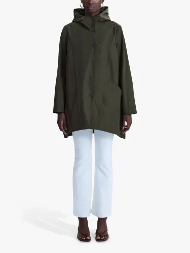 James Lakeland Hooded Raincoat, Green - Green - Female