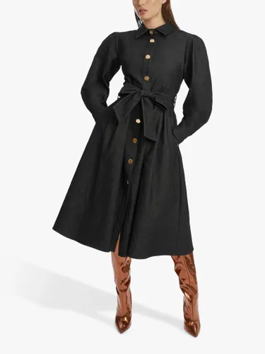 James Lakeland Midi Denim Shirt Dress, Black - Black - Female