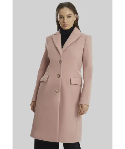 James Lakeland Womens 3 Button Coat Pink