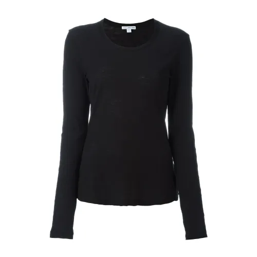 James Perse , Black T-shirts and Polos Collection ,Black female, Sizes: