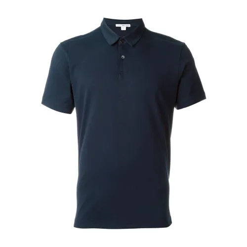 James Perse , Blue Polo Shirt - Revised Standard Polo ,Blue male, Sizes: