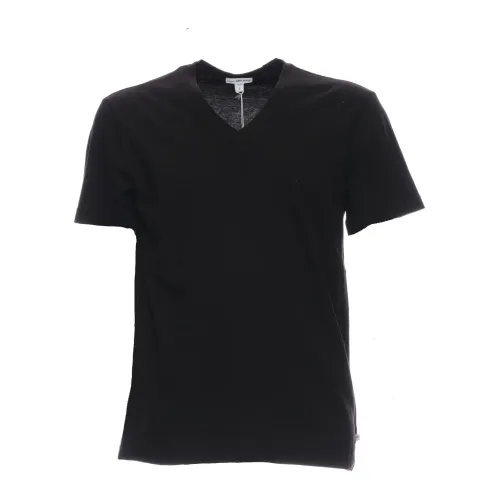 James Perse , Mlj3352 T-Shirt ,Black male, Sizes: