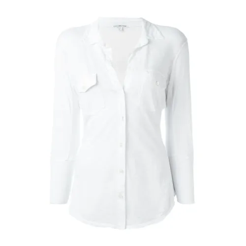 James Perse , White Shirts Collection ,White female, Sizes: