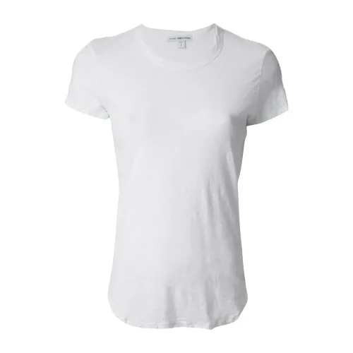 James Perse , White T-shirts and Polos - Carry Over ,White female, Sizes: