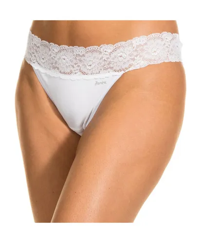 Janira Womens Dolce Waist briefs elastic fabric without marks 1031787 woman - White