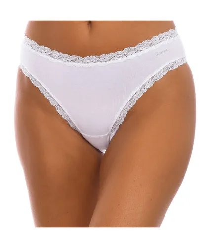 Janira Womens FRESH adaptable panties with lace at the waist and legs 1036896 woman - White