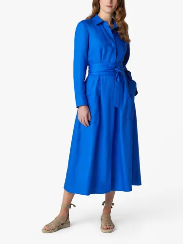 Jasper Conran London Delilah Linen Shirt Dress - Blue - Female