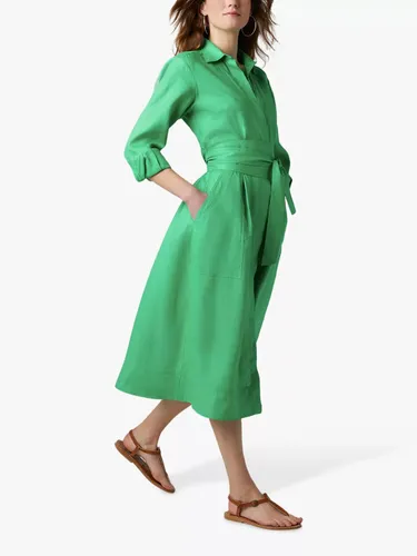 Jasper Conran London Delilah Linen Shirt Dress - Green - Female