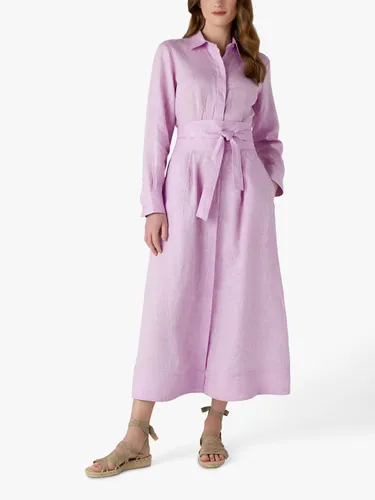 Jasper Conran London Delilah Linen Shirt Dress - Pink - Female