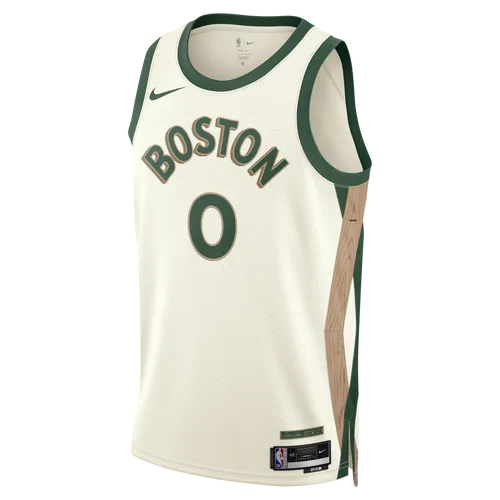 Jayson Tatum Boston Celtics City Edition 2023/24 Men's Nike Dri-FIT NBA Swingman Jersey - White - Polyester