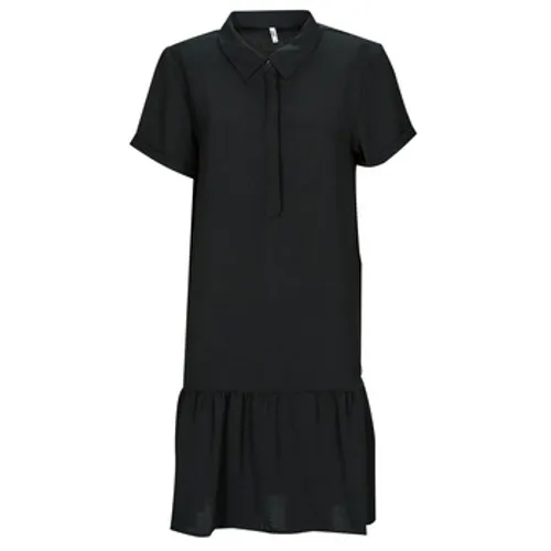JDY  JDYLION S/S PLACKET DRESS  women's Dress in Black