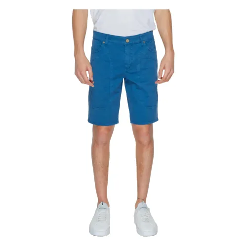 Jeckerson , Men's Bermuda Shorts Spring/Summer Collection ,Blue male, Sizes: