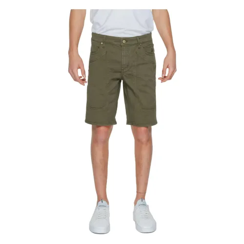 Jeckerson , Men's Bermuda Shorts Spring/Summer Collection ,Green male, Sizes: