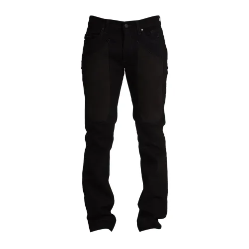 Jeckerson , Slim Black Rinse Jeans ,Black male, Sizes: