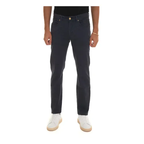 Jeckerson , Slim Fit 5-Pocket Trousers ,Blue male, Sizes: