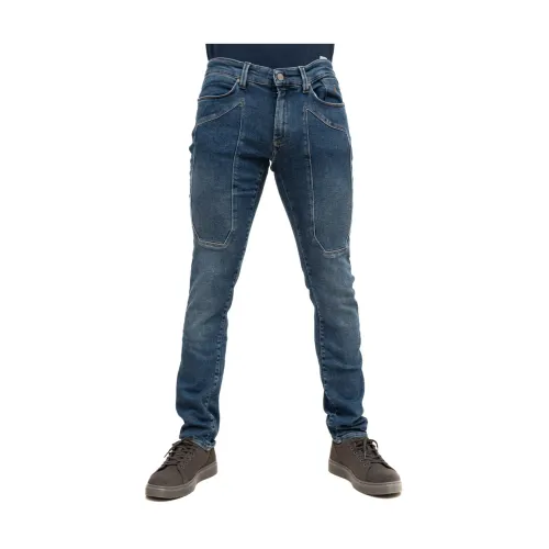 Jeckerson , Sophisticated and Versatile Mens Jeans ,Blue male, Sizes: