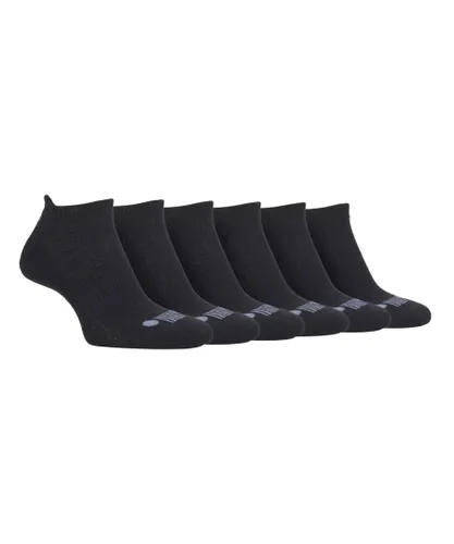 Jeep - 6 Pairs Mens Cotton Cushioned Sport Ankle Outdoor Socks - Black