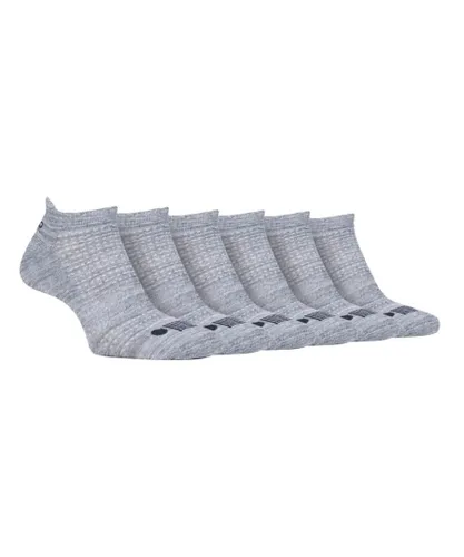 Jeep - 6 Pairs Mens Cotton Cushioned Sport Ankle Outdoor Socks - Grey