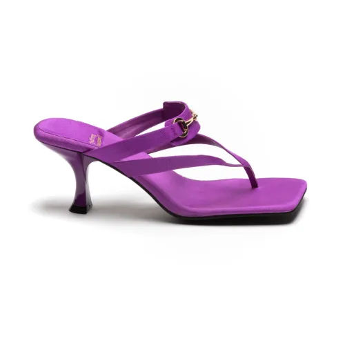 Jeffrey Campbell , Deviuos Heeled Mules - Fashion-Forward Sandals ,Purple female, Sizes: