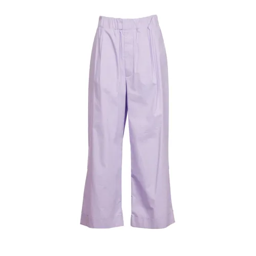 Jejia , Wide Trousers ,Purple female, Sizes: