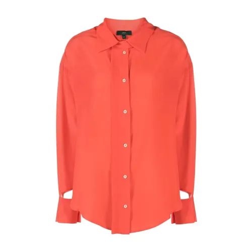 Jejia , Women's Clothing Shirts 1516 Ss23 ,Orange female, Sizes: