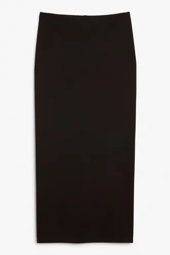 Jersey pencil skirt - Black