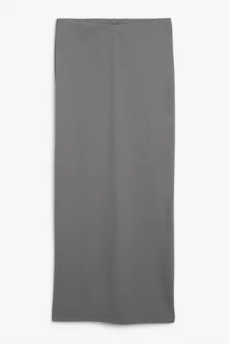 Jersey pencil skirt - Grey
