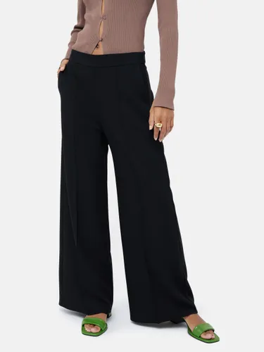 Jigsaw Modern Crepe Sailor Trousers - Black - Female