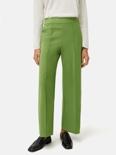 Jigsaw Modern Crepe Sailor Trousers - Green - Female