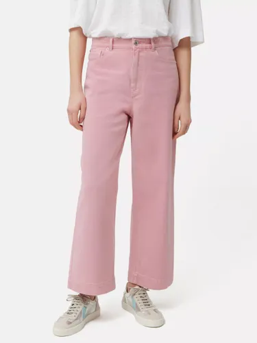 Jigsaw Tyne Wide Leg Cropped Jeans - Pink - Female
