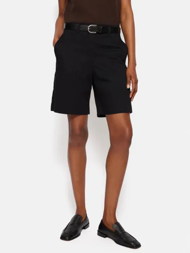 Jigsaw Washed Chino Shorts - Black - Female