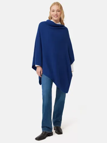 Jigsaw Wool Cashmere Blend Poncho - Blue - Female