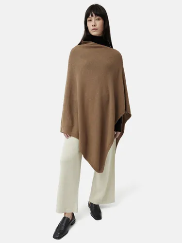 Jigsaw Wool Cashmere Blend Poncho - Camel - Female