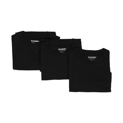 Jil Sander , 3 Pack Short Sleeve T-Shirt Set ,Black male, Sizes: