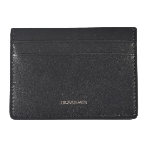 Jil Sander , Black Leather Cardholder Wallet ,Black male, Sizes: ONE SIZE