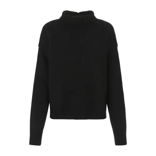 Jil Sander , Black Oversize Cashmere Sweater ,Black female, Sizes: