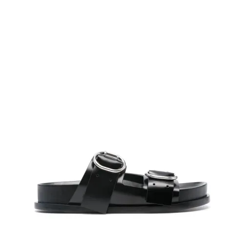 Jil Sander , Black Sandals for Women ,Black female, Sizes: