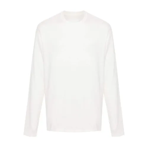 Jil Sander , Cotton Stretch Crew Neck T-shirts and Polos ,White male, Sizes: