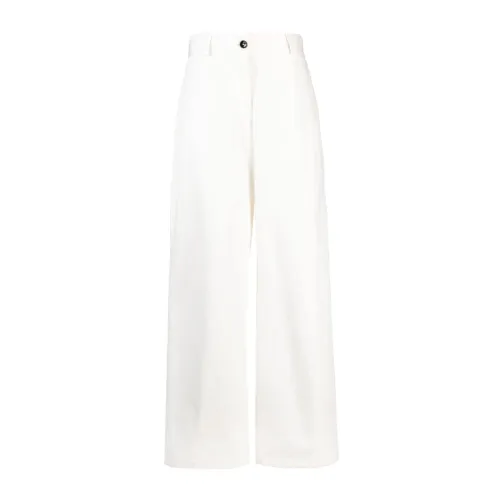 Jil Sander , Fashion White Trousers ,White female, Sizes: