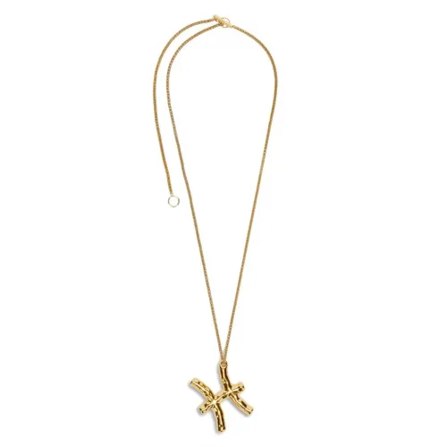 Jil Sander , Golden Pisces Zodiac Pendant Necklace ,Yellow female, Sizes: ONE SIZE