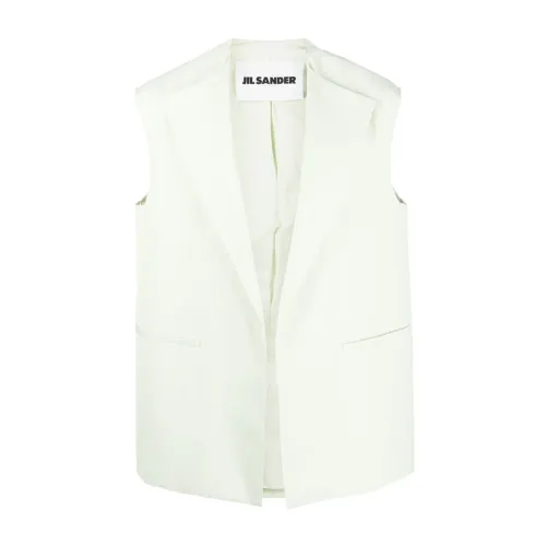 Jil Sander , Green Jacket for Men - Stylish Vest for a Sophisticated Look ,Green male, Sizes: