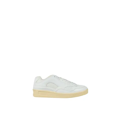 Jil Sander , Low Top Leather Sneakers ,White male, Sizes: