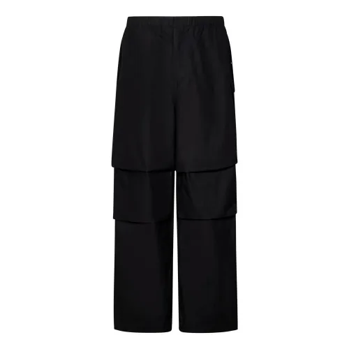 Jil Sander , Mens Clothing Trousers Black Ss24 ,Black male, Sizes: