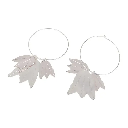 Jil Sander , Silver Culture Earrings 1 ,Gray female, Sizes: ONE SIZE
