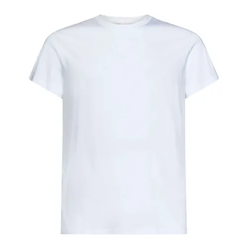 Jil Sander , White Ribbed Crewneck T-shirts and Polos ,White male, Sizes: