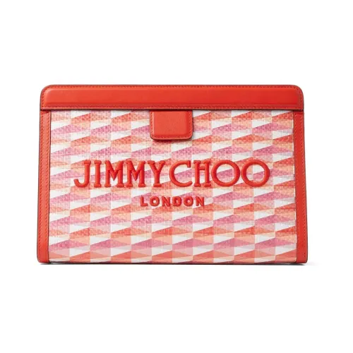 Jimmy Choo , Avenue Bags in Vibrant Paprika Print ,Multicolor female, Sizes: ONE SIZE
