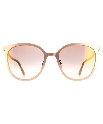 Jimmy Choo Cat Eye Womens Gold Brown Gradient Mirror Oria/G/SK Metal (archived) - One