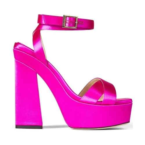 Jimmy Choo , Jimmy Choo Sandals Fuchsia ,Pink female, Sizes:
